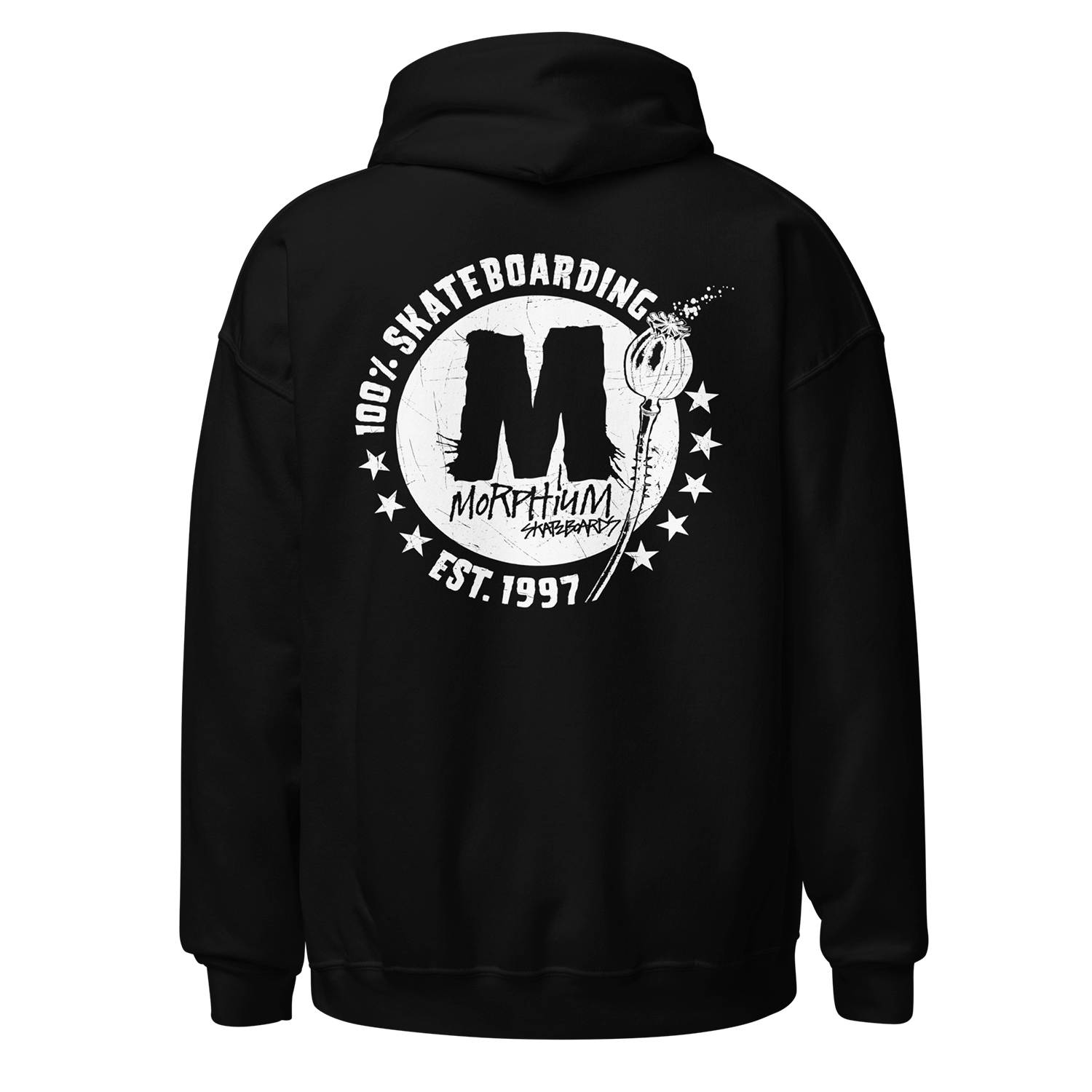 Morphium Hoody 100%  black — Morphium Skateboards Streetwear — Ansicht 2