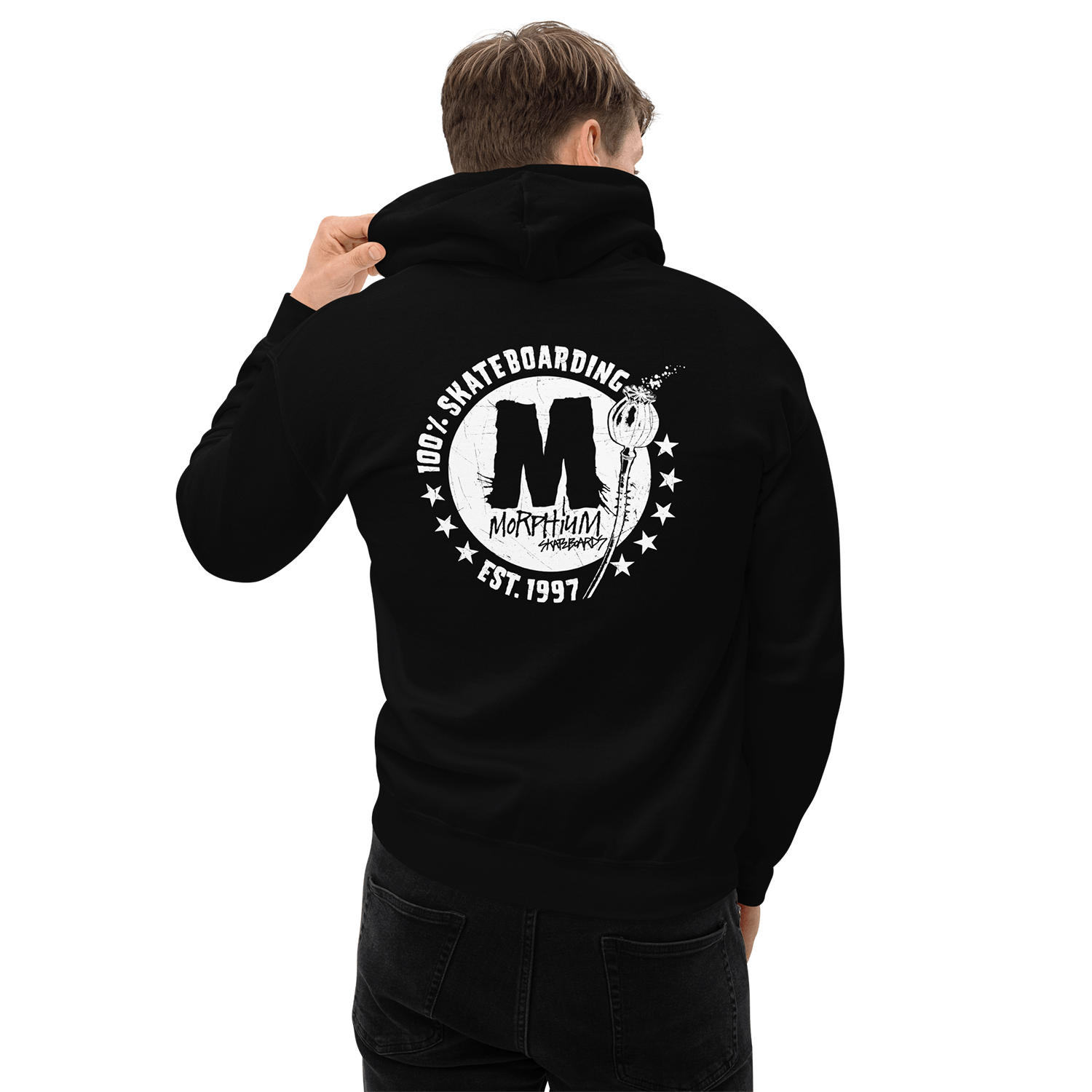 Morphium Hoody 100%  black — Morphium Skateboards Streetwear — Ansicht 5