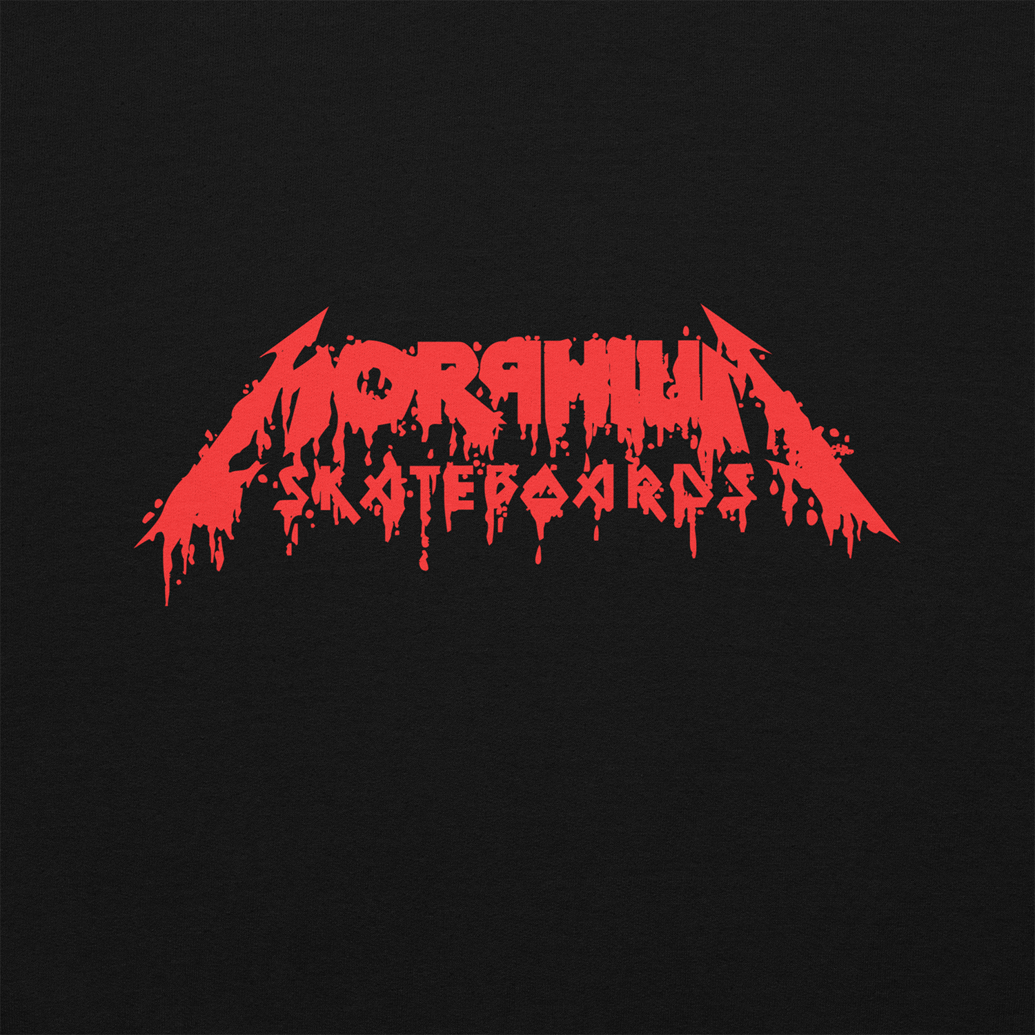 Morphium Hoody Bloodmetal  black — Morphium Skateboards Streetwear — Ansicht 2