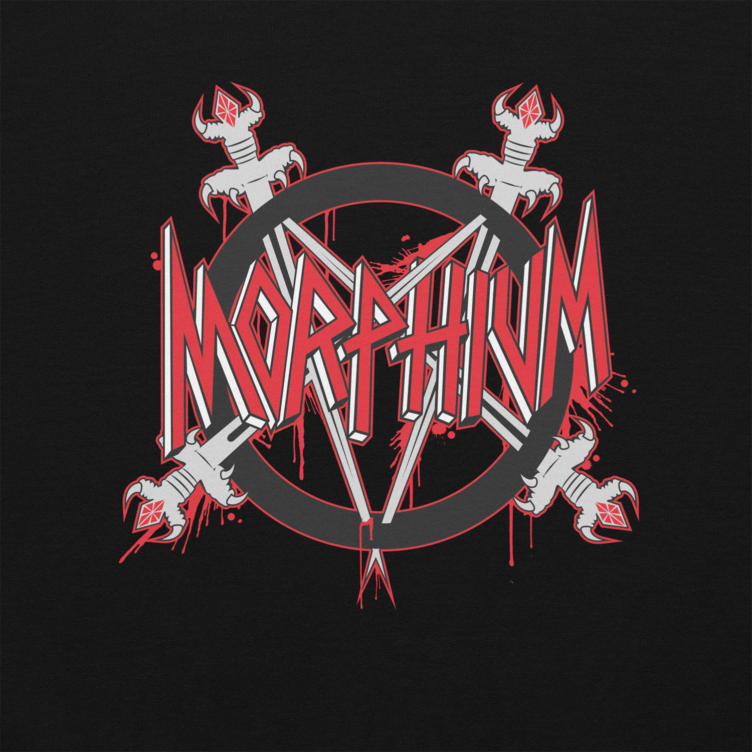 Morphium Hoody Slaya  black — Morphium Skateboards Streetwear — Ansicht 4