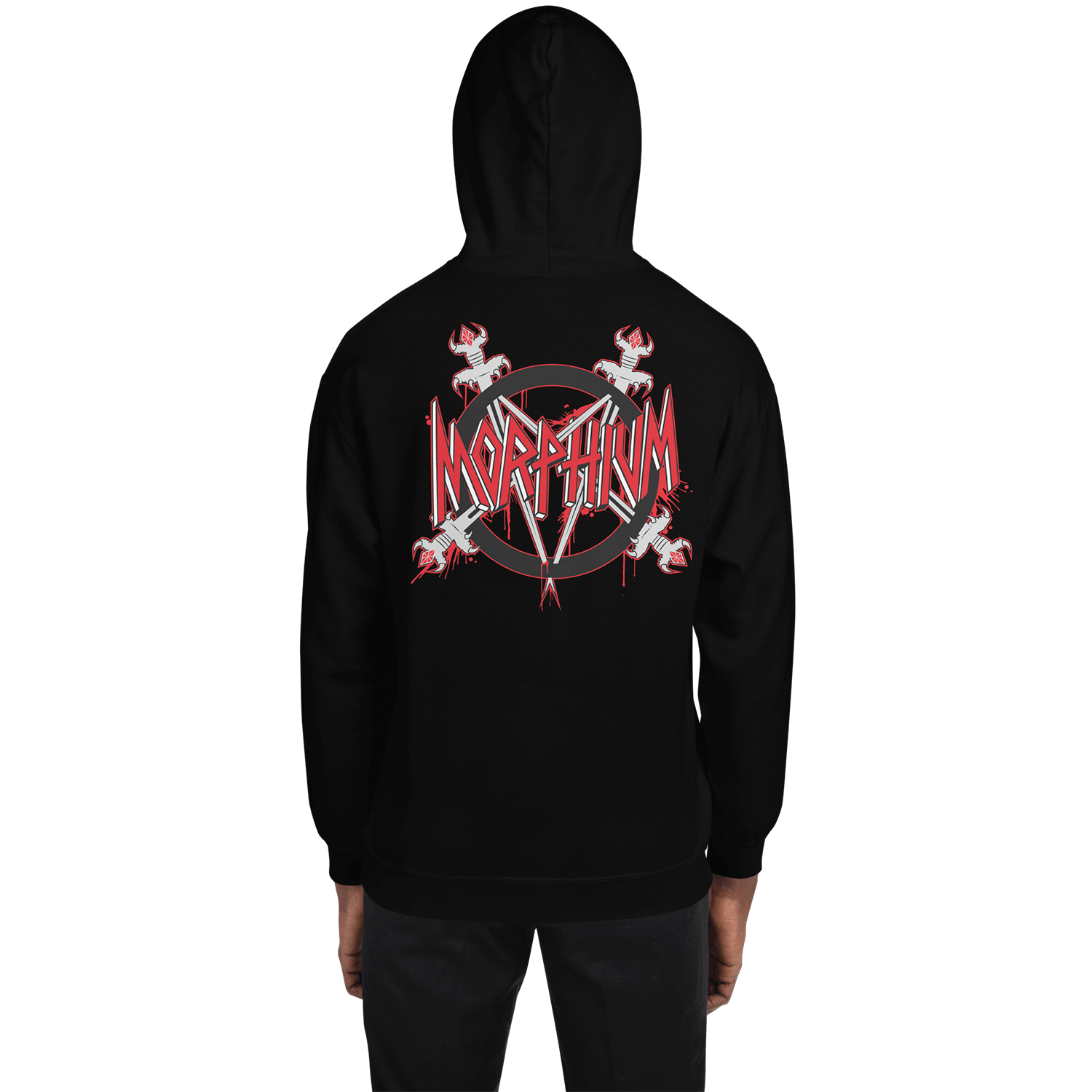 Morphium Hoody Slaya  black — Morphium Skateboards Streetwear — Ansicht 5