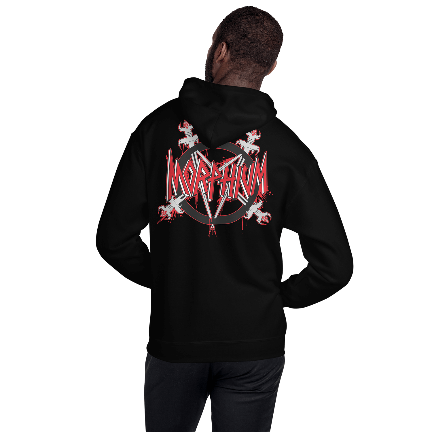 Morphium Hoody Slaya  black — Morphium Skateboards Streetwear — Ansicht 6