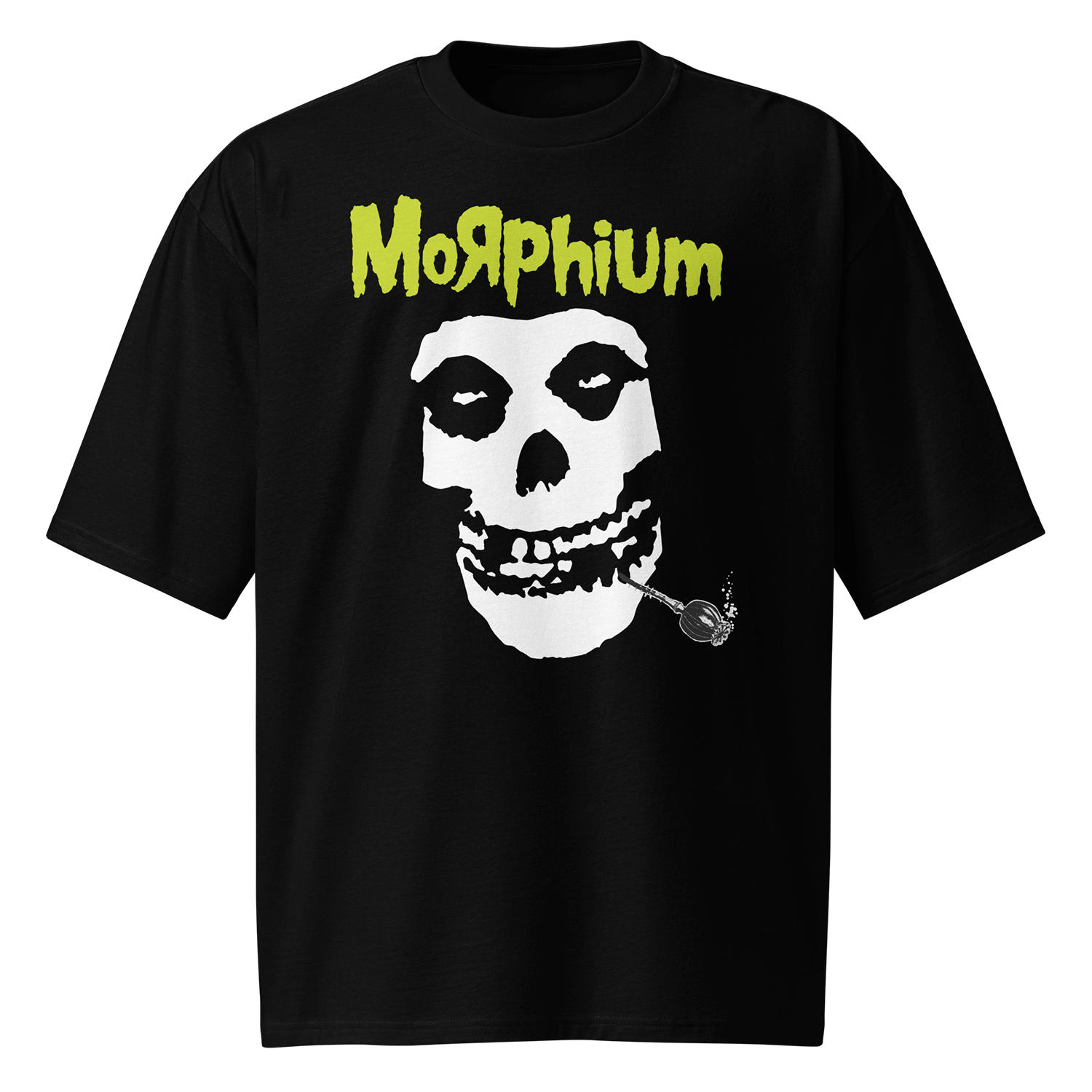Morphium T-Shirt Green Hell  black — Morphium Skateboards Streetwear