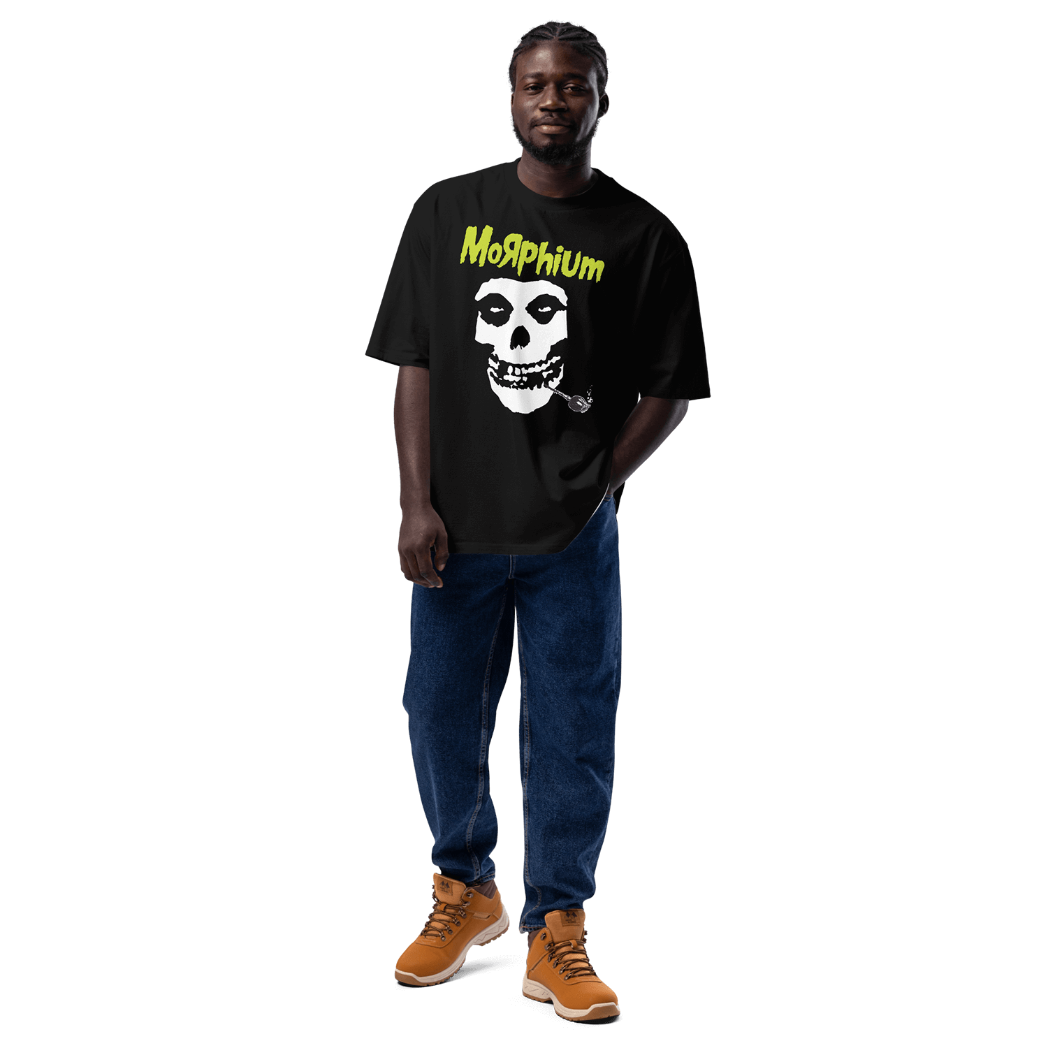 Morphium T-Shirt Green Hell  black — Morphium Skateboards Streetwear — Ansicht 2