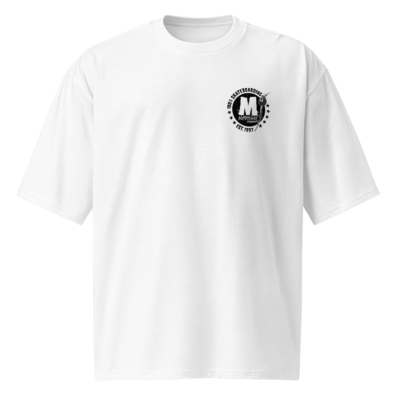 Morphium T-Shirt Poppies white — Morphium Skateboards Streetwear