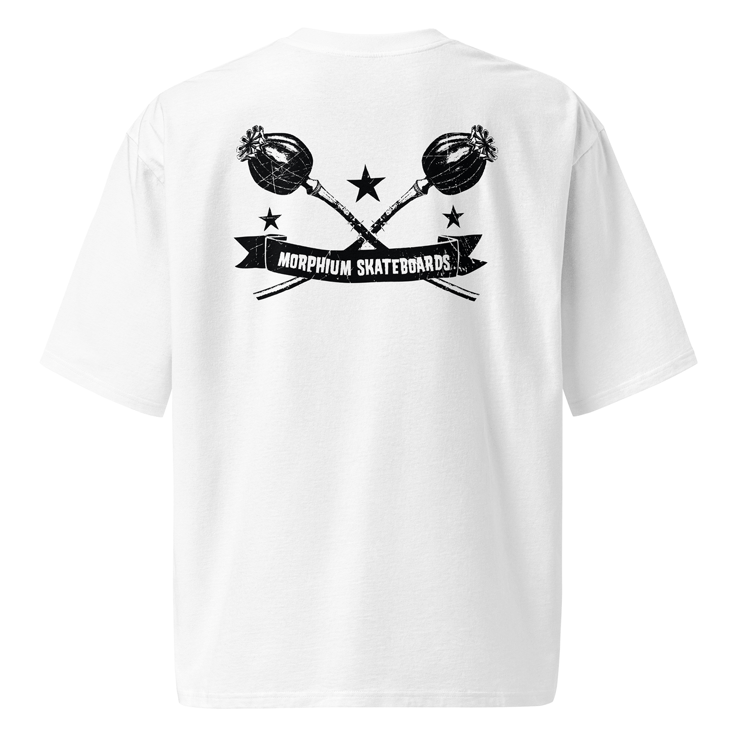 Morphium T-Shirt Poppies white — Morphium Skateboards Streetwear — Ansicht 2