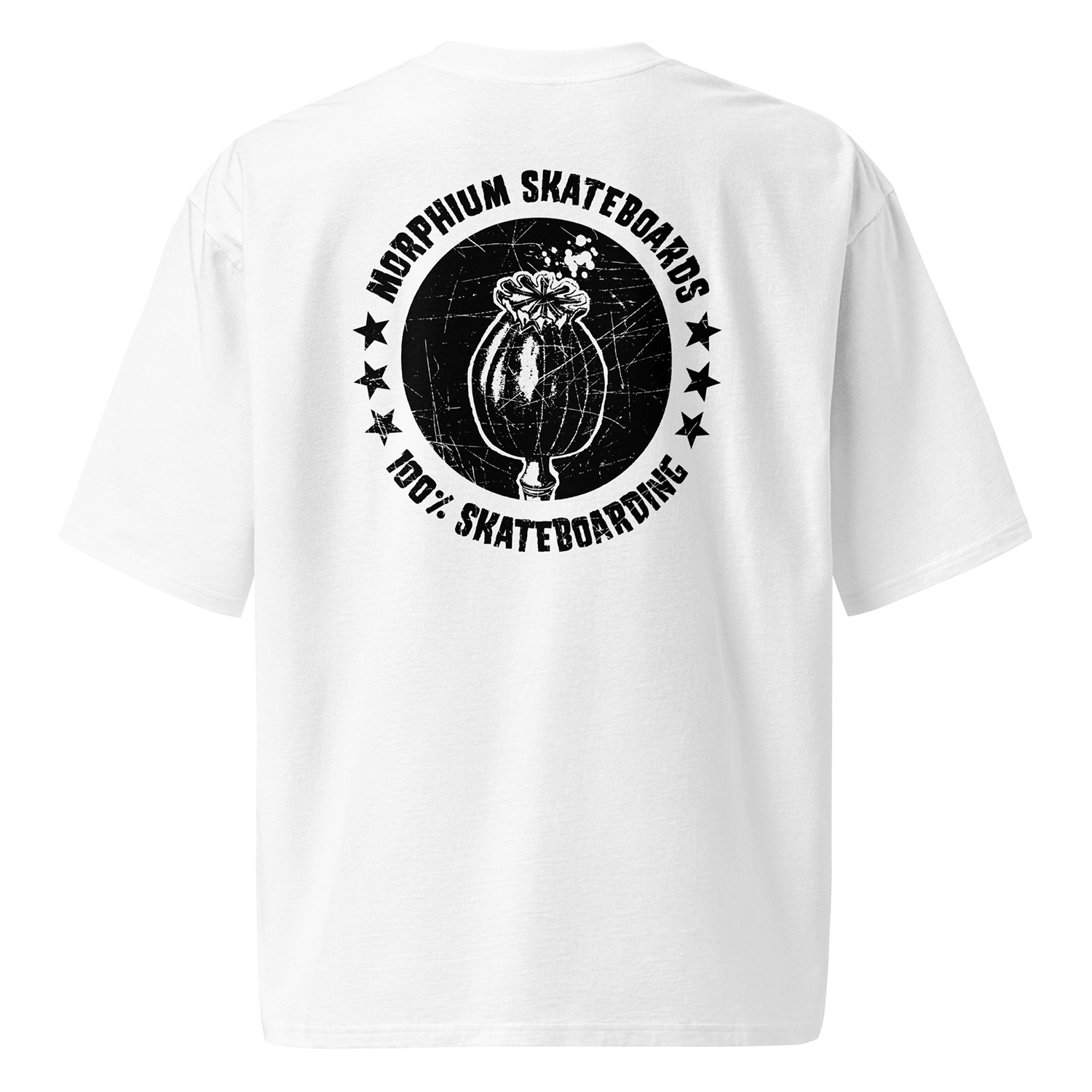 Morphium T-Shirt Pusher white — Morphium Skateboards Streetwear — Ansicht 2
