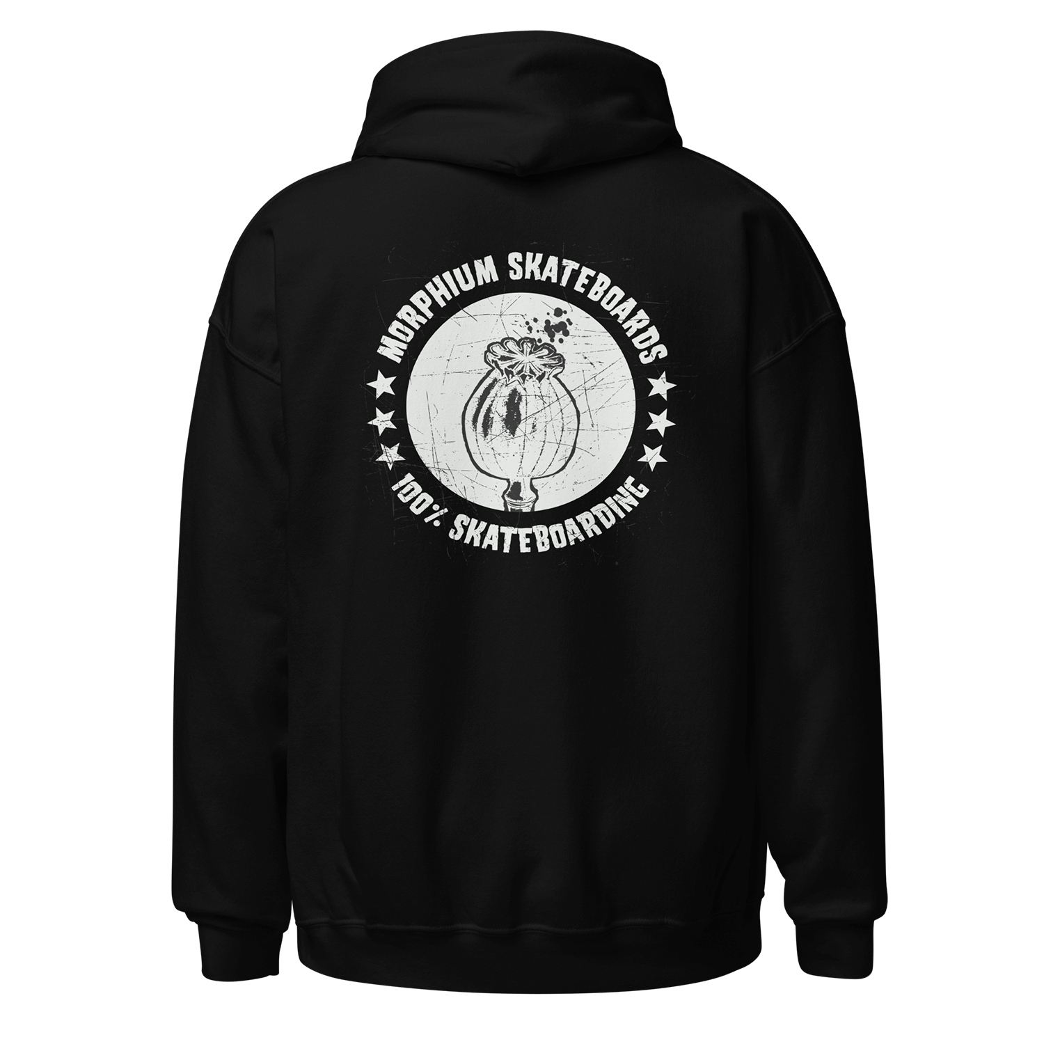 Morphium Hoody Pusher  black — Morphium Skateboards Streetwear — Ansicht 2